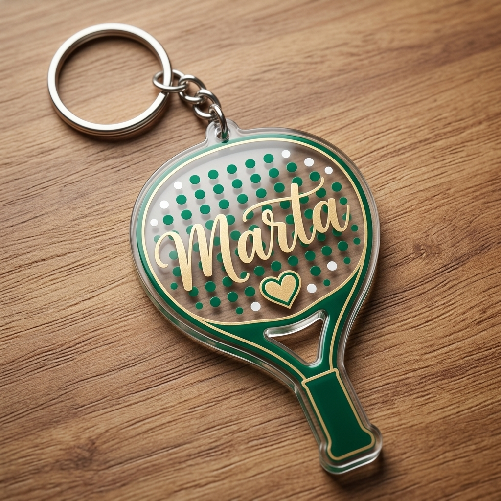 Llavero pala personalizada con nombre Marta