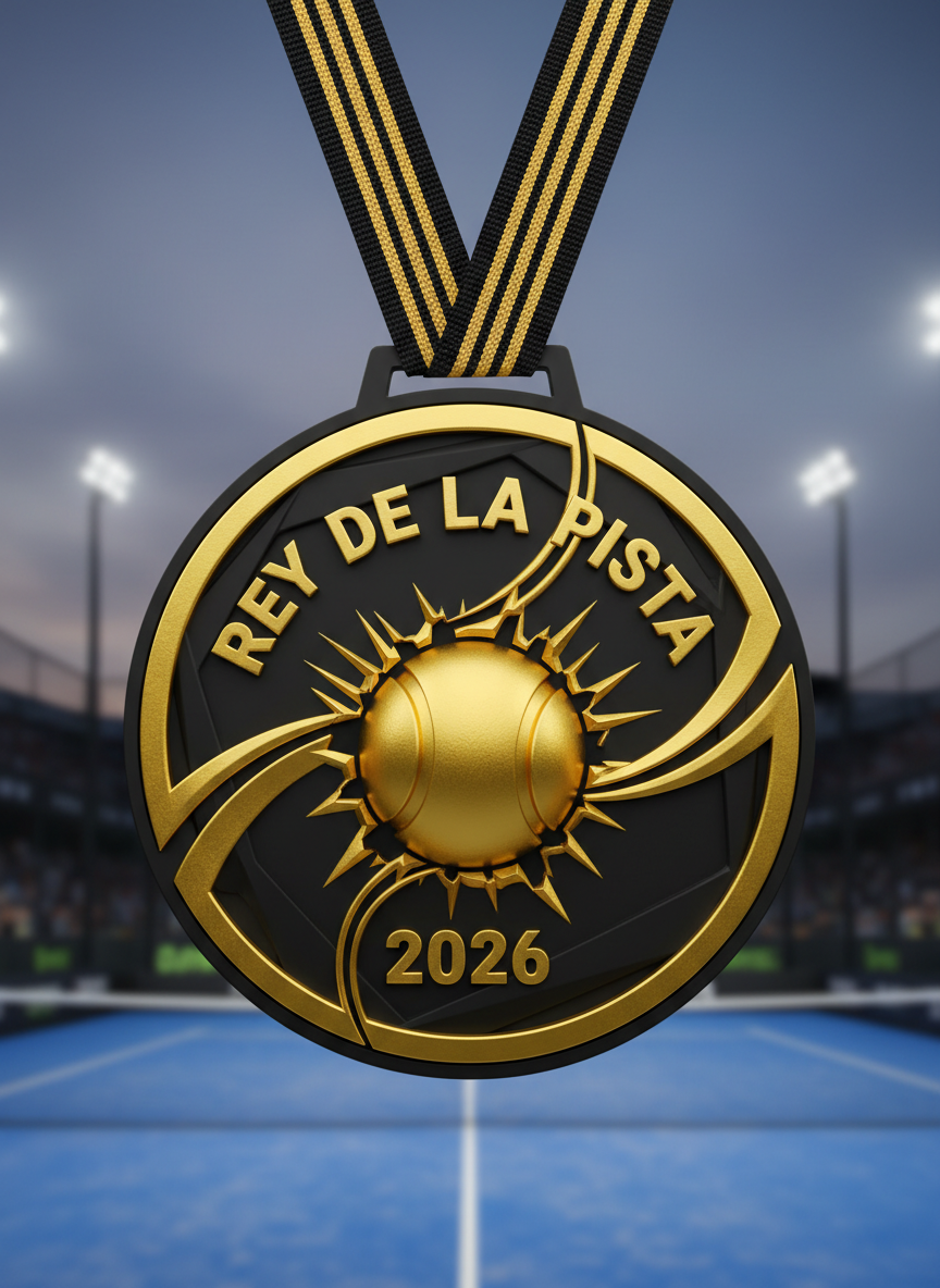 Medalla personalizada de pádel