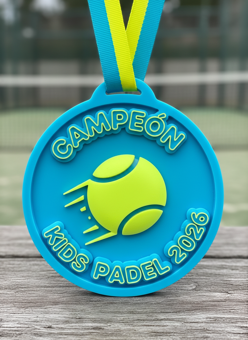 Medalla personalizada de pádel