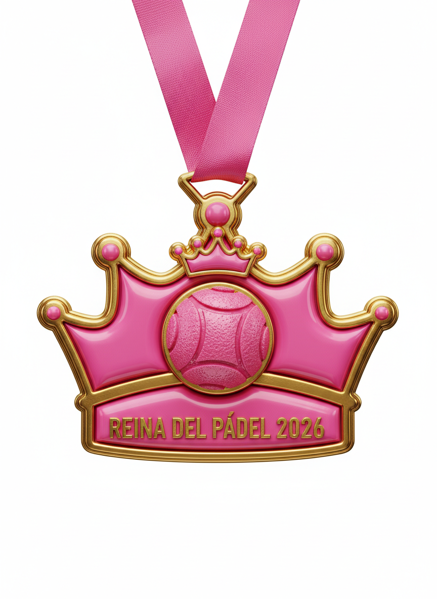 Medalla personalizada de pádel