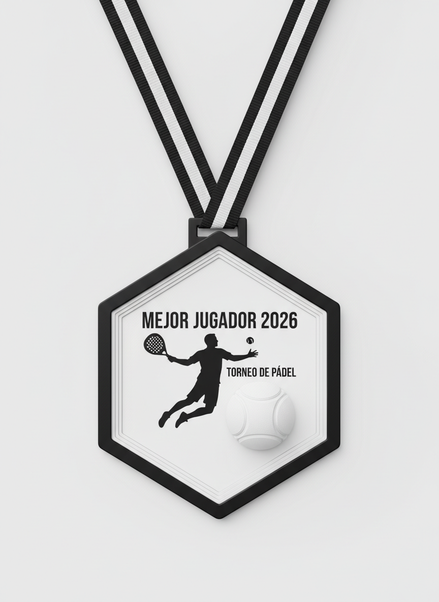 Medalla hexagonal Mejor Jugador 2026