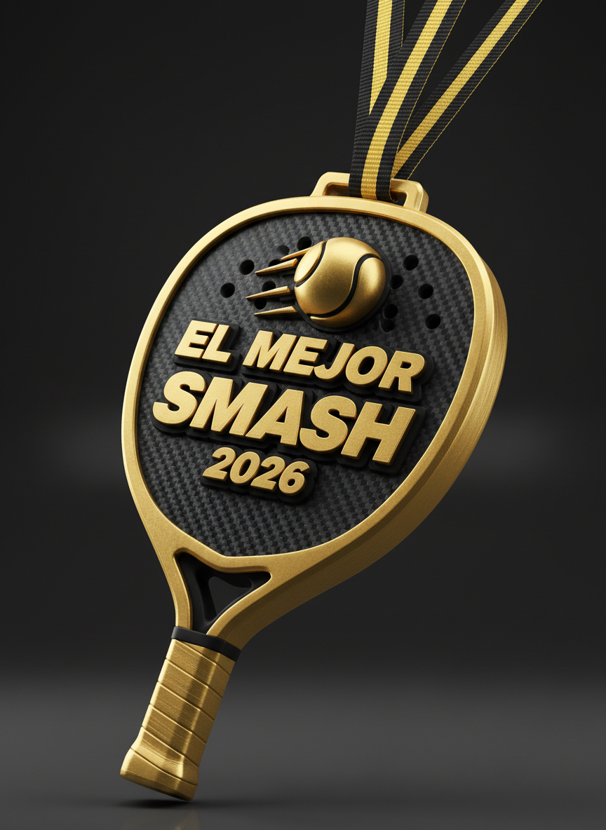Medalla personalizada de pádel