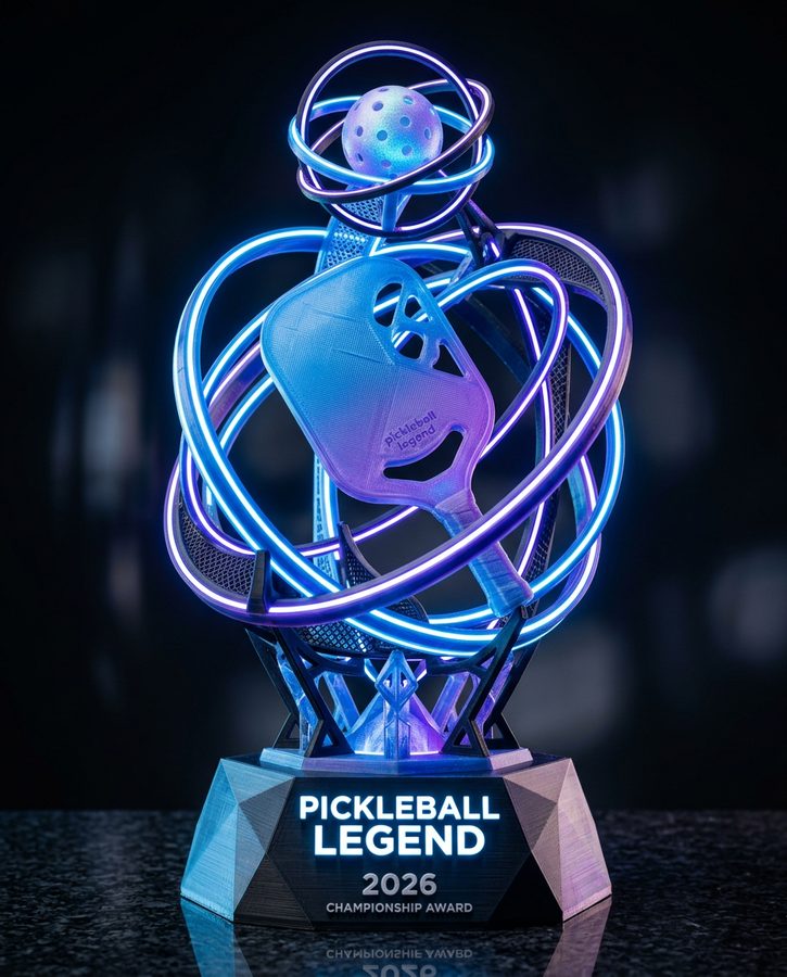 Custom pickleball trophy