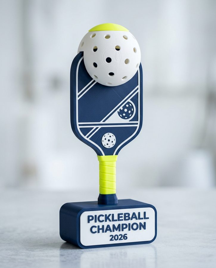 Custom pickleball trophy