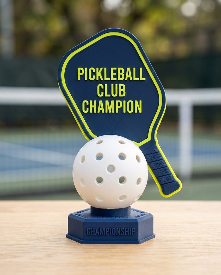 Custom pickleball trophy