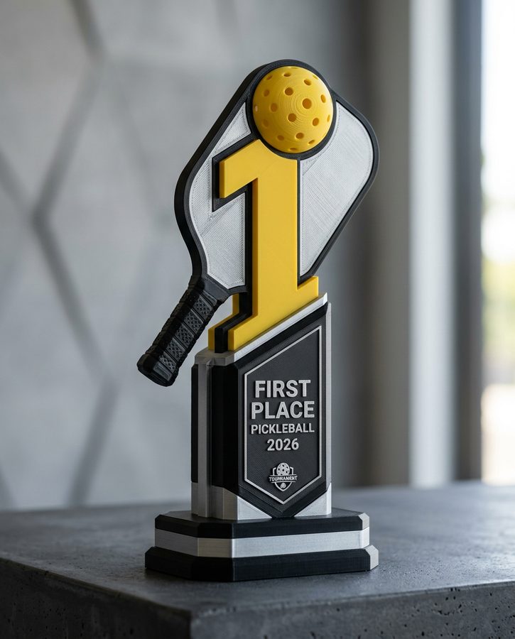 Custom pickleball trophy