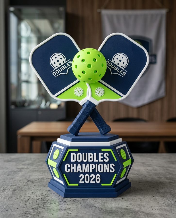 Custom pickleball trophy