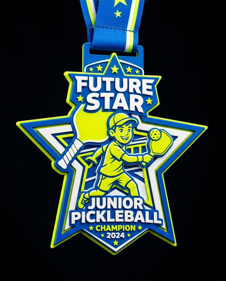 Custom pickleball medal