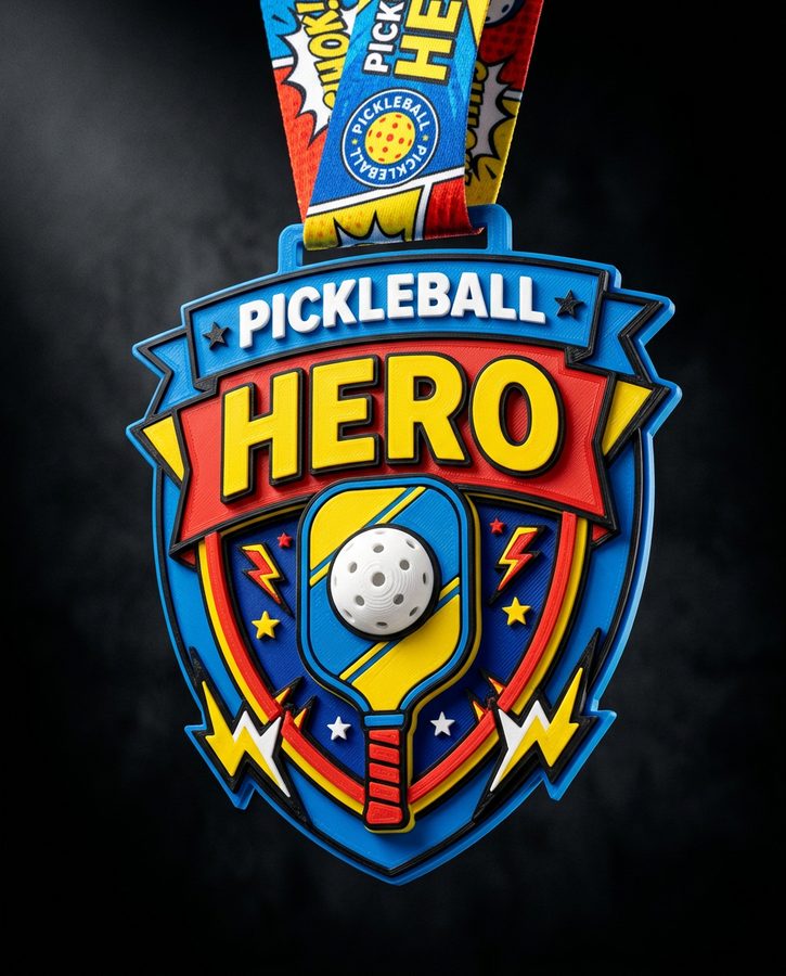 Custom pickleball medal