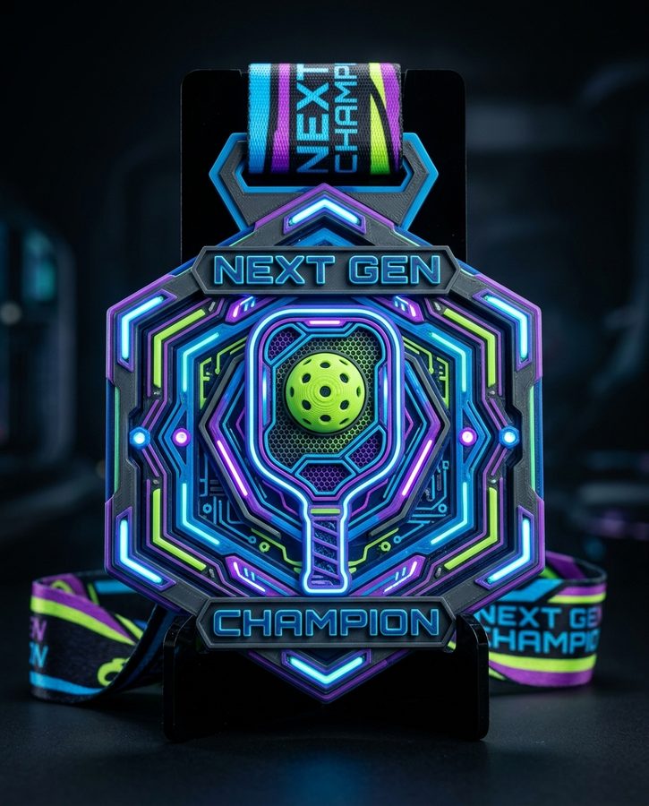 Custom pickleball medal