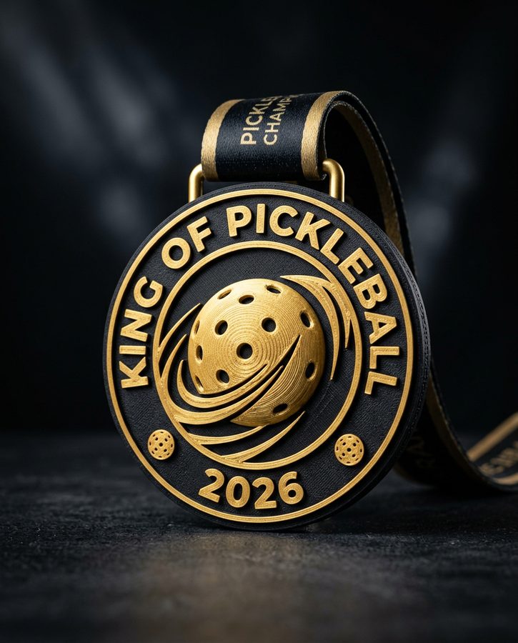 Custom pickleball medal