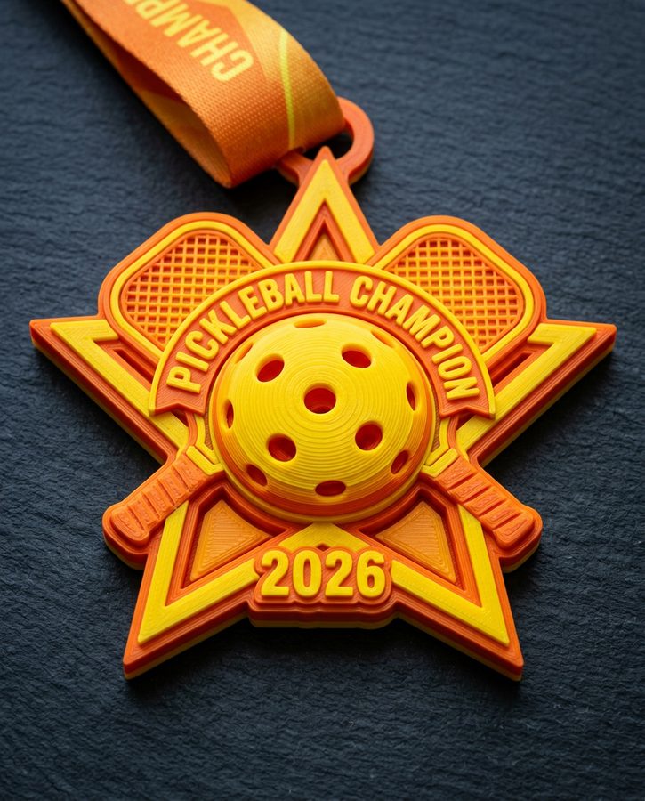 Custom pickleball medal
