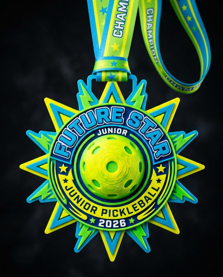 Custom pickleball medal