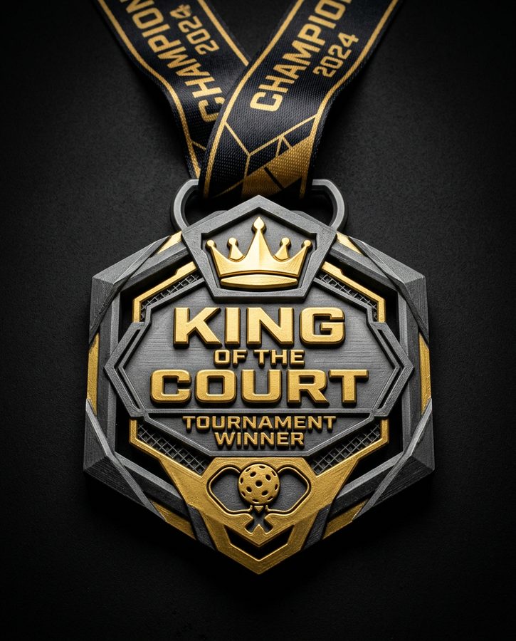 Custom pickleball medal