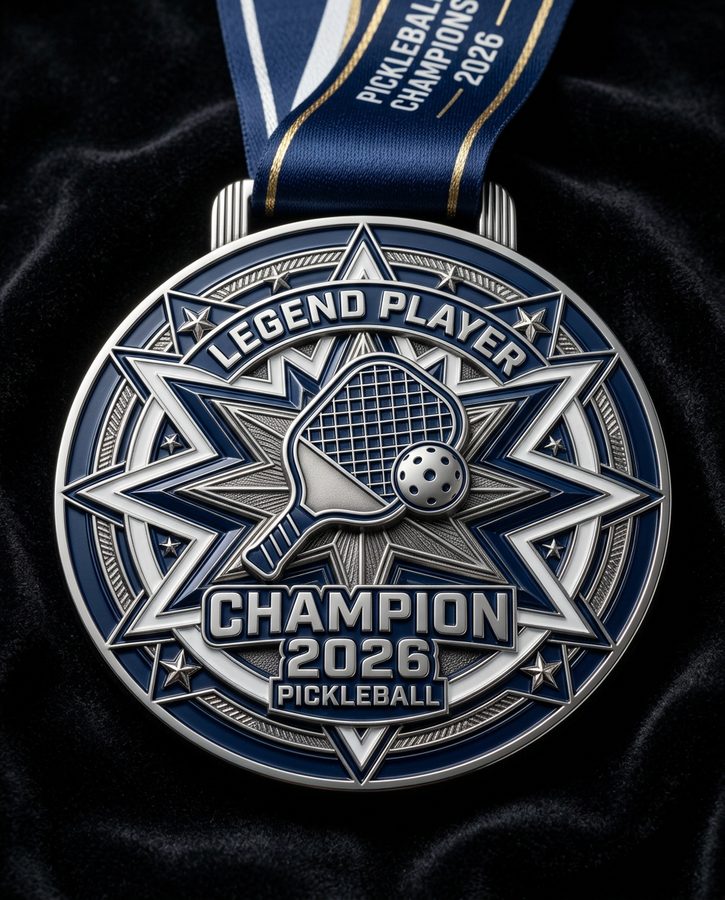 Custom pickleball medal