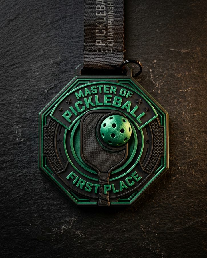 Custom pickleball medal