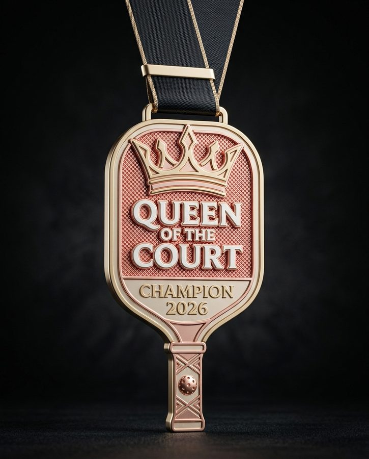 Custom pickleball medal