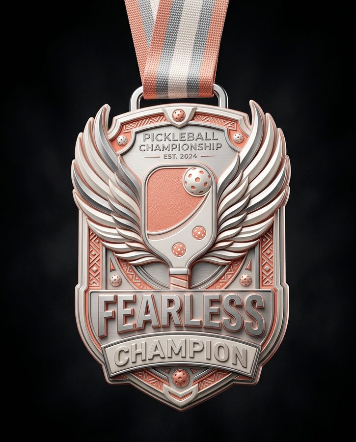 Custom pickleball medal