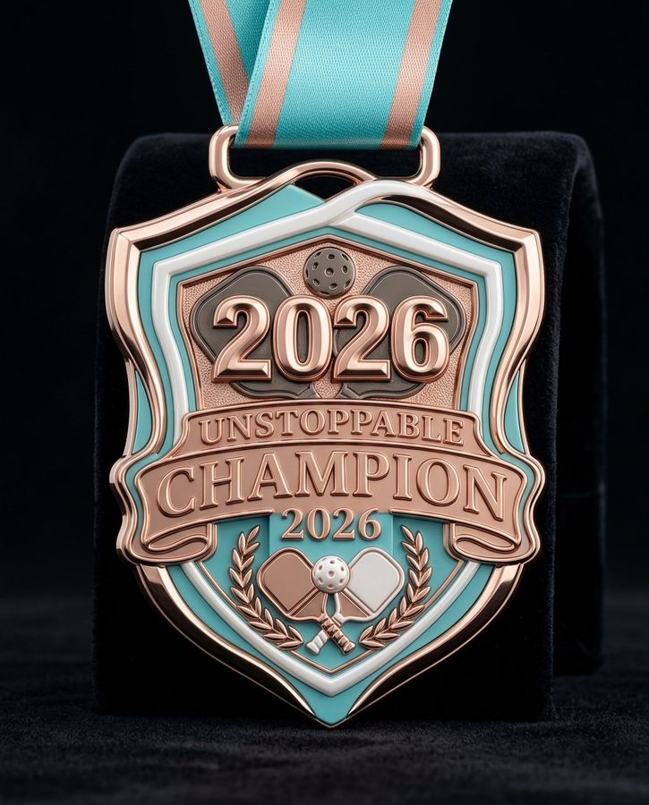 Custom pickleball medal