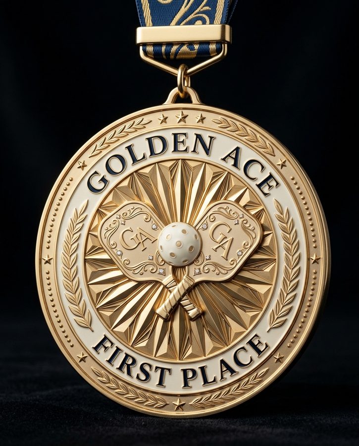 Custom pickleball medal