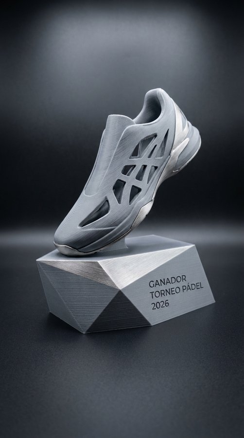 Trofeo gris acero zapatilla