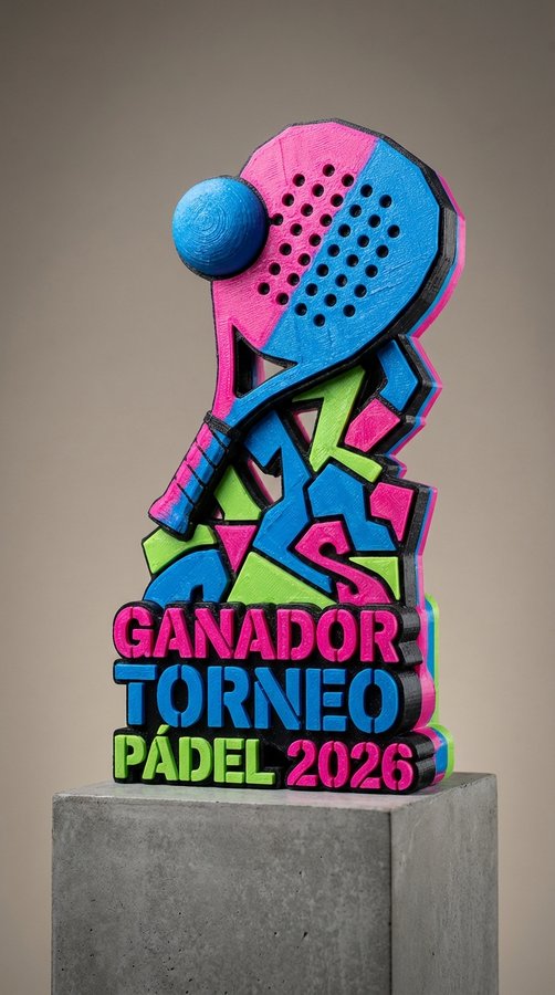 Trofeo multicolor graffiti